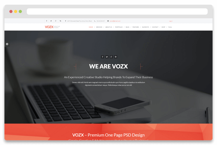 Vozx WordPress Theme